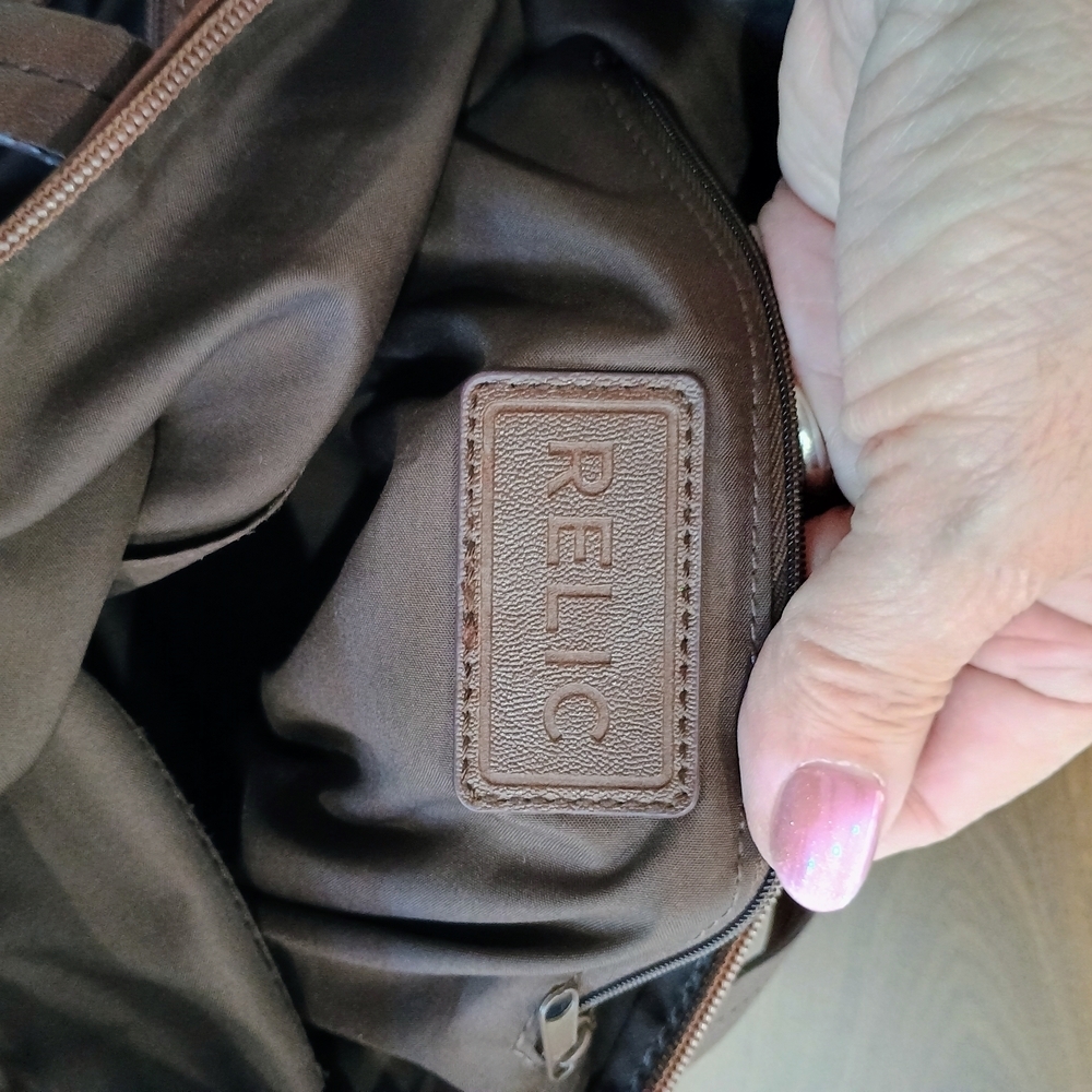 Relic Brown Vegan Leather Hand Bag - Picture 9 of 10